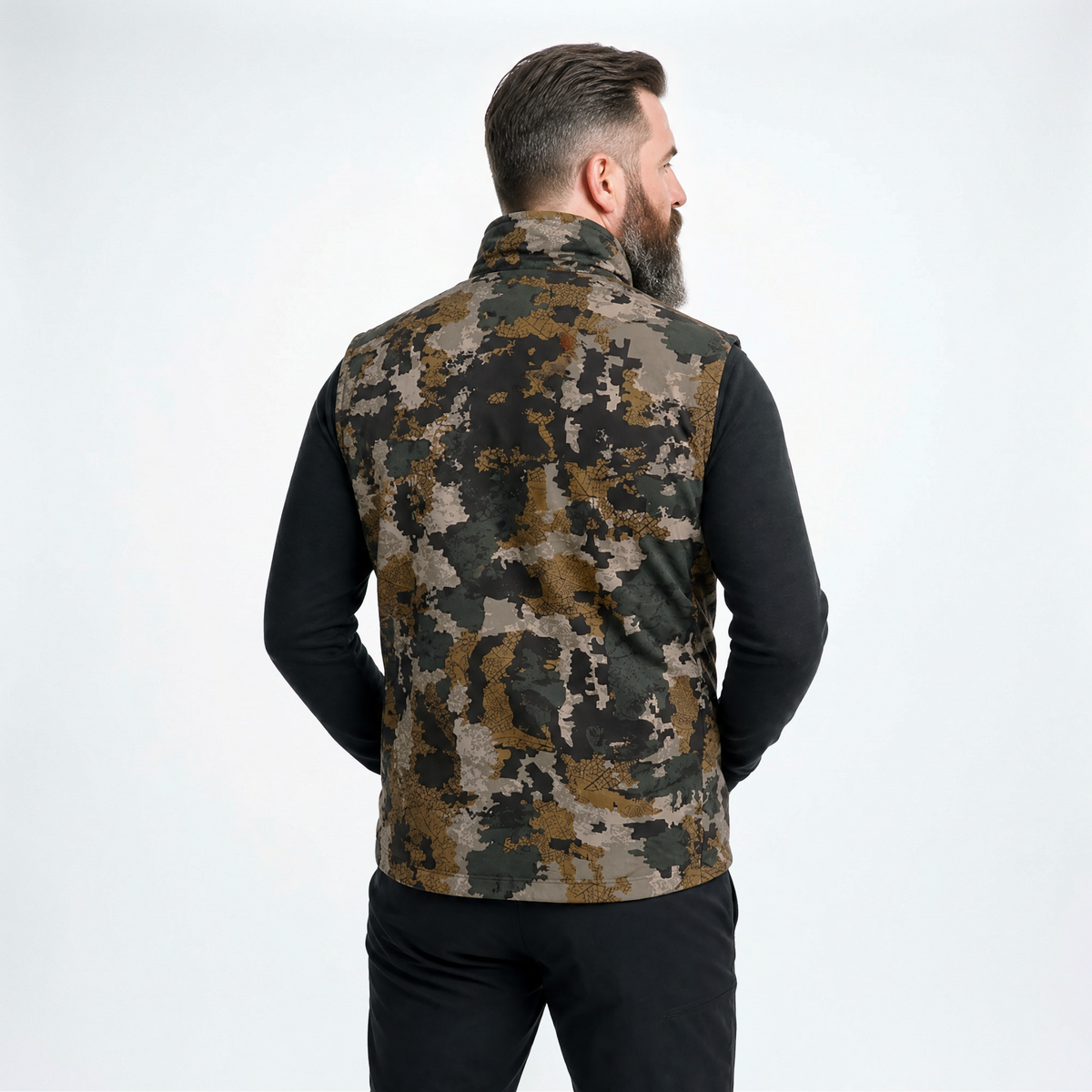 ACTIVE STRETCH CAMO VEST INSULATED