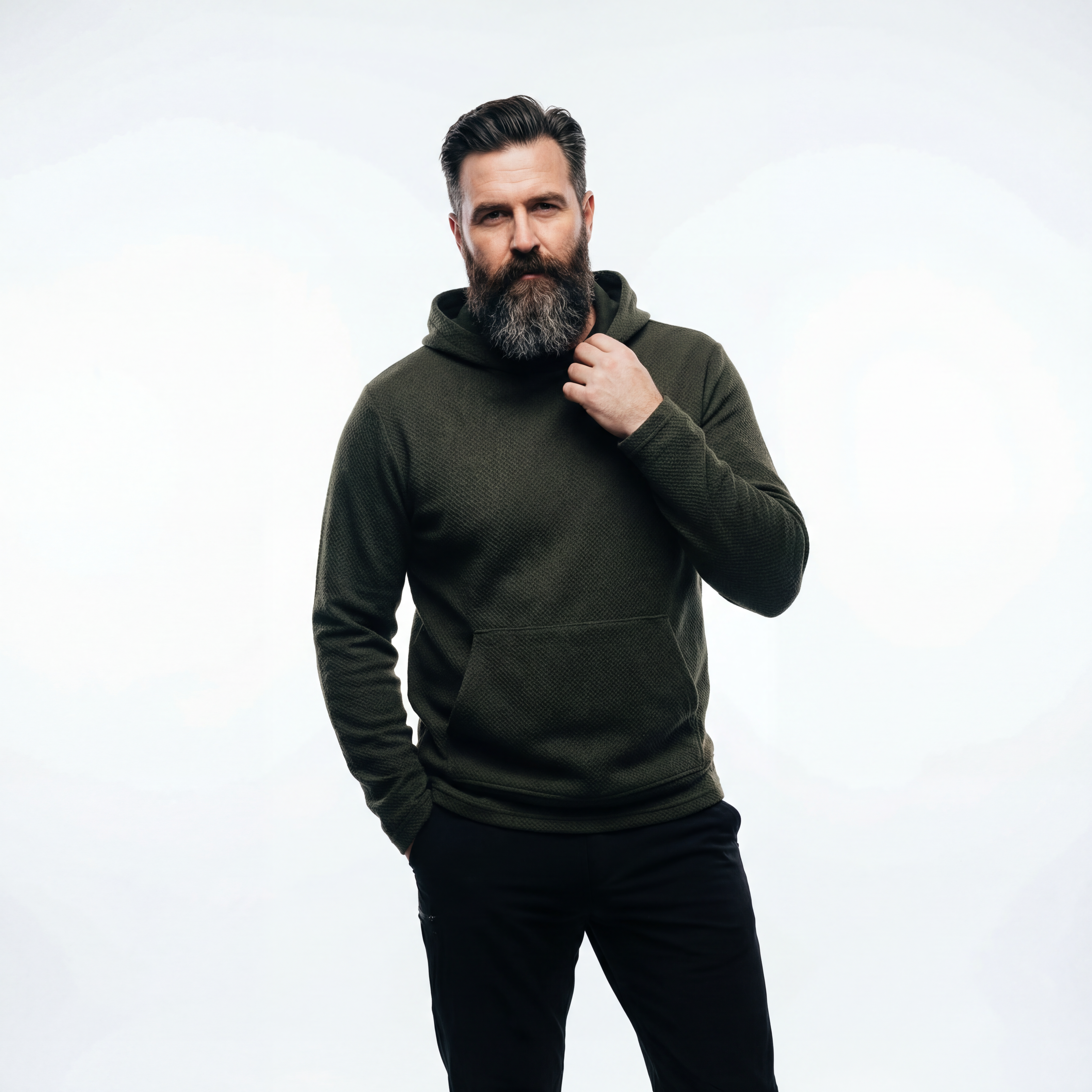 RANDO 3D KNIT HOODIE
